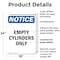 Signmission Empty Cylinders Only, 18 in W x Rectangle, Plastic OS-2PACK-NS-P-1824-V-12022 - alternate 2